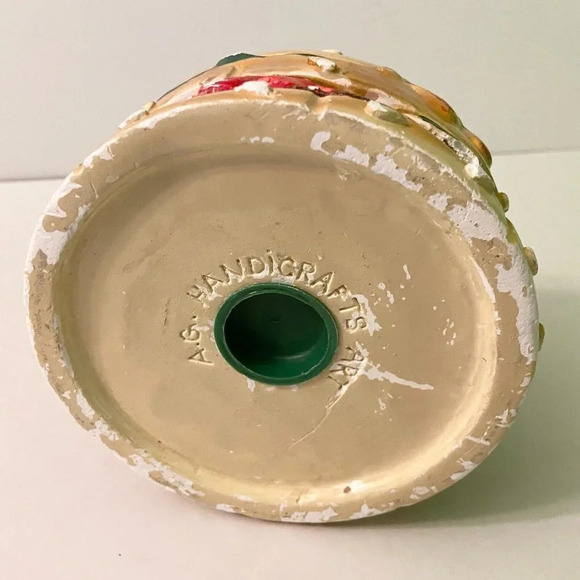 Vtg Hamburger Coin  Bank A G Handicrafts Art Ceramic Burger Piggy Bank Chipped - Picture 9 of 16